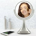 thumbnail image 4 of iHome Portable Double-Sided 9" Vanity Mirror with Bluetooth Speaker, 4 of 8