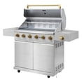 thumbnail image 3 of Gordon Ramsay Collections THOR Kitchen Outdoor Stainless Steel 6-Burner Gas Grill w/ Cover, 3 of 12
