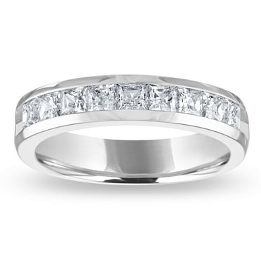 0.96 CT. T.W. Princess Cut Eternity Diamond Band in 14K Gold