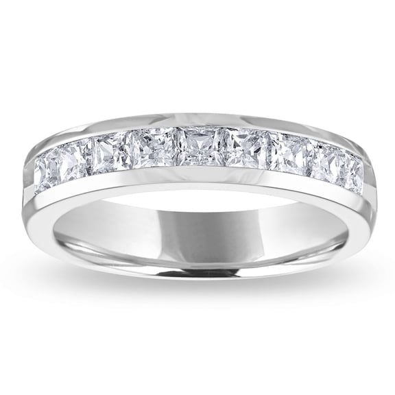 0.96 CT. T.W. Princess Cut Eternity Diamond Band in 14K Gold