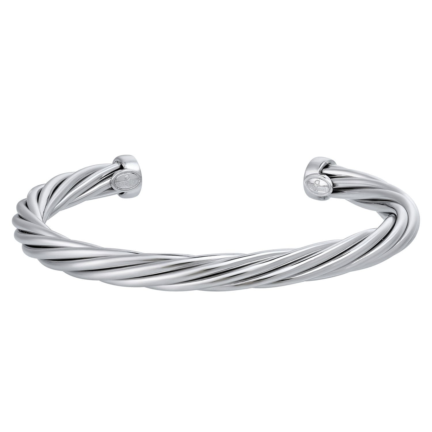 アクセサリー zuci Three-Stranded Bangle(Silver) 3 Piece Polished Bangle Set in Sterling Silver - Samsclub.com