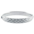 thumbnail image 5 of Hoop Earring and Bangle Bracelet Set in Sterling Silver, 5 of 7