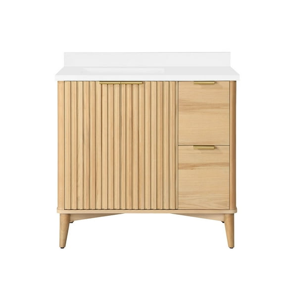 OVE Decors Gabi 36" W x 22" D Freestanding Bathroom Vanity with Sink