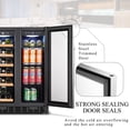 thumbnail image 5 of Lanbo 24 Inch 18 Bottle and 55 Can Wine and Beverage Refrigerator, 5 of 15