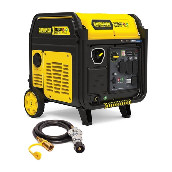 11,000/9,000-Watt Electric Start Dual Fuel Home Backup Portable Inverter Generator with Quiet Technology and CO Shield