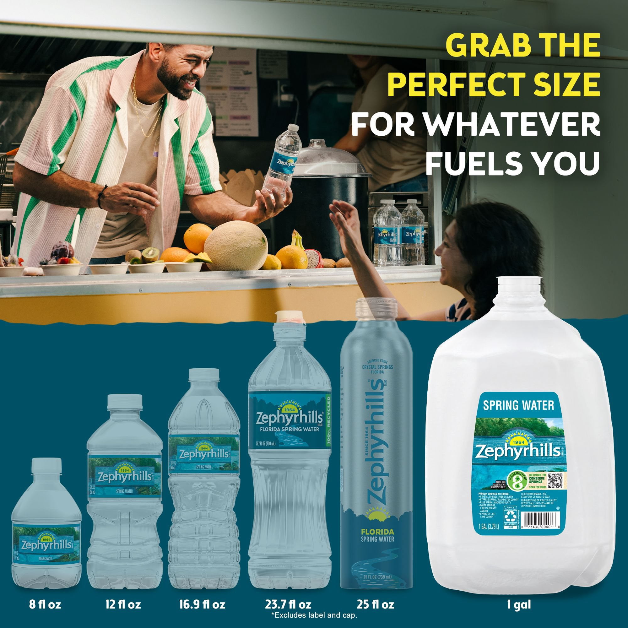 Zephyrhills 100% Natural Spring Water, 1 gal., 6 pk. - Samsclub.com