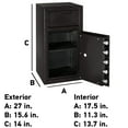 thumbnail image 6 of SentrySafe DH-134E Depository Safe with Digital Keypad 1.6 Cubic Feet, 6 of 6