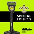 thumbnail image 4 of Gillette Labs Official Saints Licensed Men's Razor, Handle + 8 Cartridges, 4 of 10