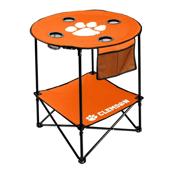 Logo Brands Clemson Tigers 27.6in Round Tailgate Table