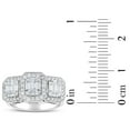 thumbnail image 4 of 0.80 CT. T.W. Diamond Emerald Shaped Three Stone Ring in 14K Gold, 4 of 5