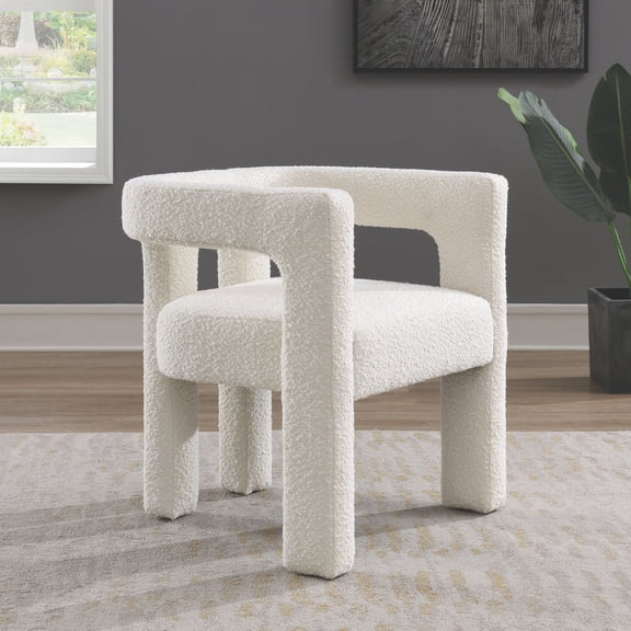 Mila Boucle Fabric Dining Chair