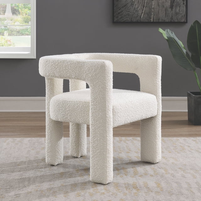 Mila Boucle Fabric Dining Chair