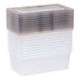 thumbnail image 2 of IRIS USA 6.7 Qt Clear Snap-Top Storage Box, 10 Piece Set, 2 of 5