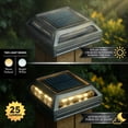 thumbnail image 4 of Classy Caps 4" x 4" Muskoka Black Aluminum Solar Post/Path/Dock Light, 4 of 11