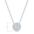 thumbnail image 5 of 0.48 CT. T.W. Round Cut Cluster Diamond Pendant Necklace in 14K Gold, 5 of 6