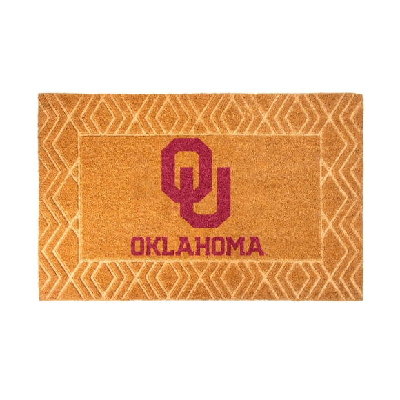 Logo Brands Oklahoma Sooners Coir Outdoor Mat