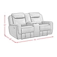 thumbnail image 7 of Society Den Lynx Sofa, Loveseat & Recliner Living Room Set, 7 of 8