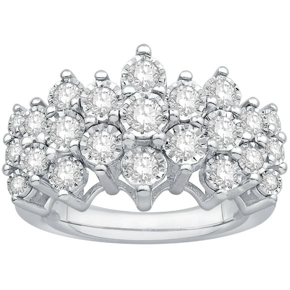 0.96 CT. T.W. Round Cut Diamond Ring in 14K Gold