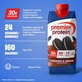 thumbnail image 3 of Premier Protein 30g High Protein Shake, Cookies and Cream, 11 fl. oz., 15 pk., 3 of 7