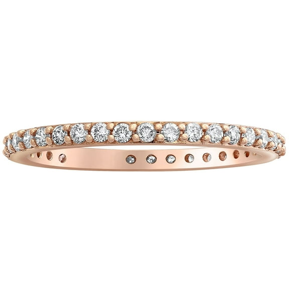 Round Cut Diamond Eternity Band in 14K Gold
