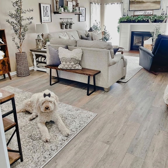 Select Surfaces Seaside Waterproof AC5 Laminate Flooring 12 mm Thick 7.56 in. W x 47.60 in. L (17.49 sq. ft. / carton)