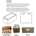 thumbnail image 13 of details by Becki Owens Freestanding Bathtub with Center Drain in Glossy White, 67" L x 31.5" W x 23.5" H, 13 of 13