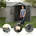 thumbnail image 3 of Lifetime 10' x 8'  Rough Cut Outdoor Storage Shed, 3 of 26