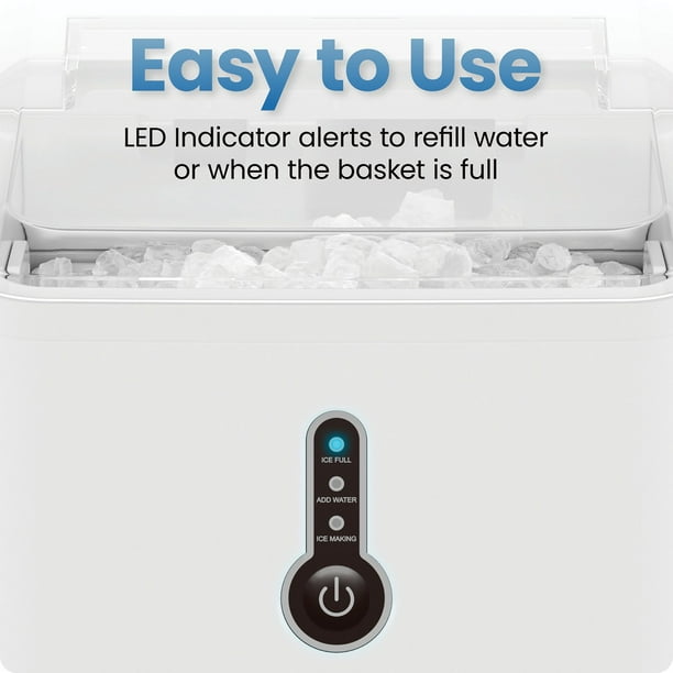 Iceman by Chefman 1.5 lb Compact Nugget Ice Machine with Ice