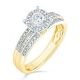 thumbnail image 4 of 0.65 CT. T.W. Round Cut Halo Diamond Ring & Band Set in 14K Gold, 4 of 8