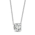 thumbnail image 2 of Round Cut Diamond Solitaire Necklace in 18K Gold, 2 of 7