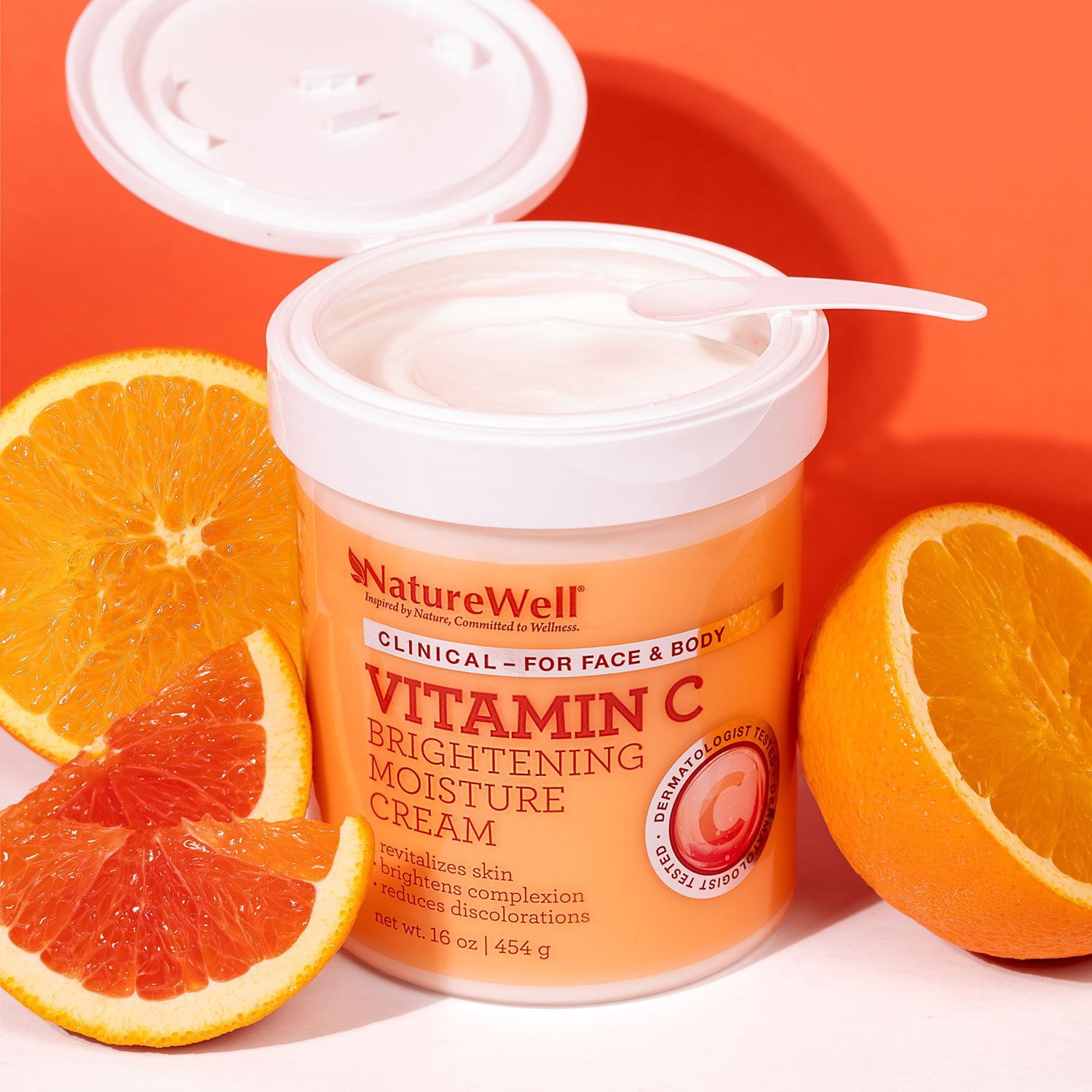 Naturewell Vitamin C Aufhellende Feuchtigkeitscreme – 473 Ml, Für Strahlende, Gesund Aussehende Haut