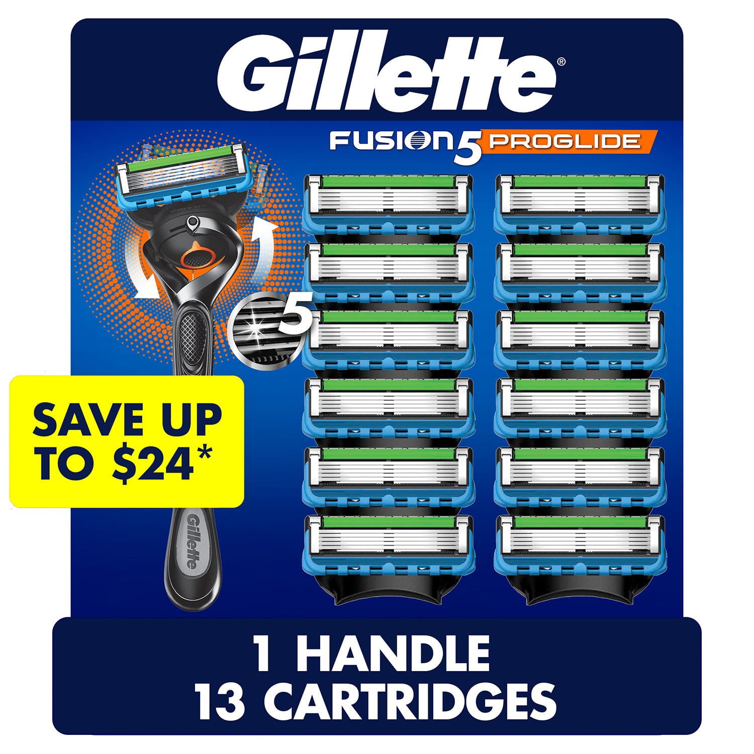 Pack Démarrage Rasoir Gillette Fusion 5 ProGlide Avec 1 Lame De Recharge - Neuf
