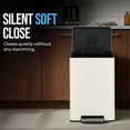 thumbnail image 4 of Simpli-Magic Infinity Edge 50 Liter / 13.2 Gallon Rectangular Step Trash Can, Hands-Free Soft-Close Lid, Premium Fingerprint-Resistant Finish for Kitchen and Recycling, Choose Color, 4 of 6