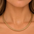 thumbnail image 3 of Flat Weave Chain Necklace in 14K Gold, 3 of 5