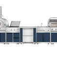 thumbnail image 3 of Thor Kitchen 5-piece Stainless Steel Outdoor Kitchen with 30“ Drop In Grill, Outdoor Refrigerator, Pizza Oven, Sink Cart and Griddle, 3 of 11