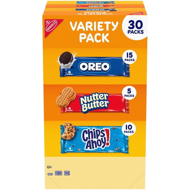 Nabisco Cookie Snack Packs, Variety Pack, 30 pk.
