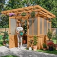 thumbnail image 4 of Backyard Discovery 9' x 6' Modern Cedar Greenhouse, 4 of 16