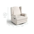 thumbnail image 5 of Storkcraft Serenity Wingback Upholstered Recline Glider (Choose Your Color), 5 of 9