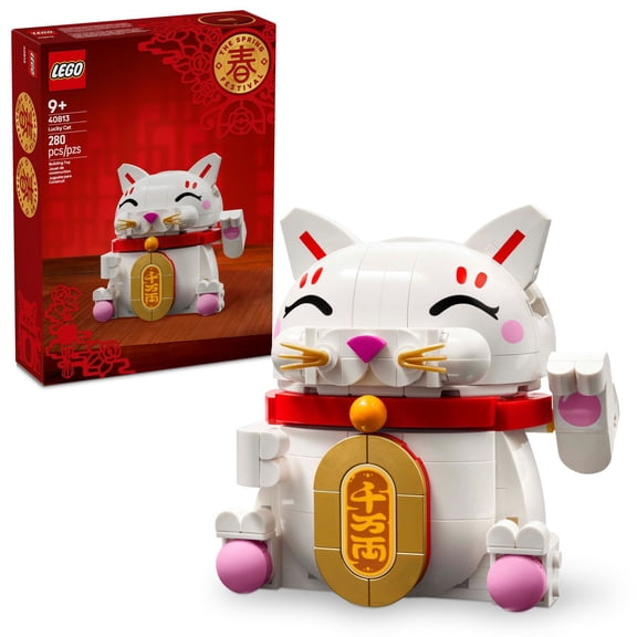 LEGO Lucky Cat Building Toy for Kids, 280 pc.