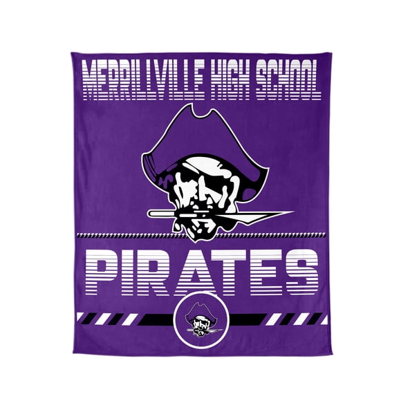 Logo Brands Merrillville High School 60"x70" Super Plush Blanket