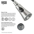 thumbnail image 6 of VIGO Pull-Out Spray Kitchen Faucet, Stainless Steel Finish, 6 of 9