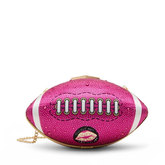 Betsey Johnson Xotackle Rhinestone Football