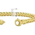 thumbnail image 4 of Textured Weaved Bangle in 14K Yellow Gold, 4 of 6