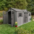 thumbnail image 23 of Lifetime 15' x 8' Rough Cut Outdoor Storage Shed Dual Entry, 23 of 26