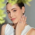thumbnail image 5 of Lab Created Pear Cut Solitaire Diamond Ring In 18K Gold, 5 of 7