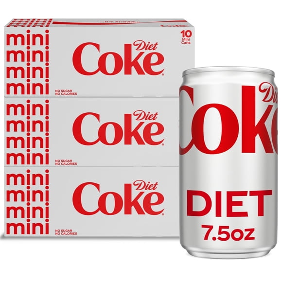 Diet Coke Soda Mini Cans, 7.5 fl. oz., 30 pk.