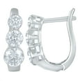 thumbnail image 3 of Lab Created Round Cut 1.96 CT. T.W. 3-Stone Floating Diamond Earrings in 18K Gold, 3 of 7