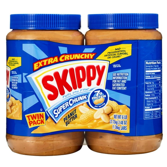 Skippy Super Chunk Peanut Butter, 48 oz., 2 pk.