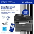 thumbnail image 2 of Brother MFC-2807DW Wireless Compact Monochrome AIO All-in-One Laser Printer + 500 Pages of Toner, 2 of 9