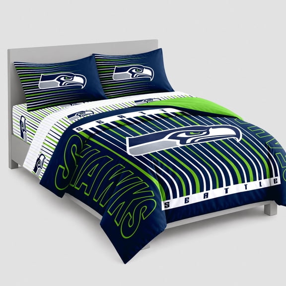 Logo Brands Seattle Seahawks Bed-In-A-Bag Set